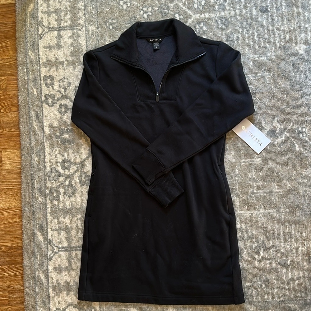 Athleta NWT Cozy Karma 1/2 Zip Dress